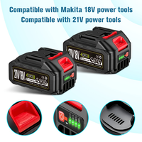 21V 4.0Ah Rechargeable Lithium Ion Battery for Makita 18V/20V/21V Cordless Tools Compatible with Chainsaw, Wrench, Battery Tools