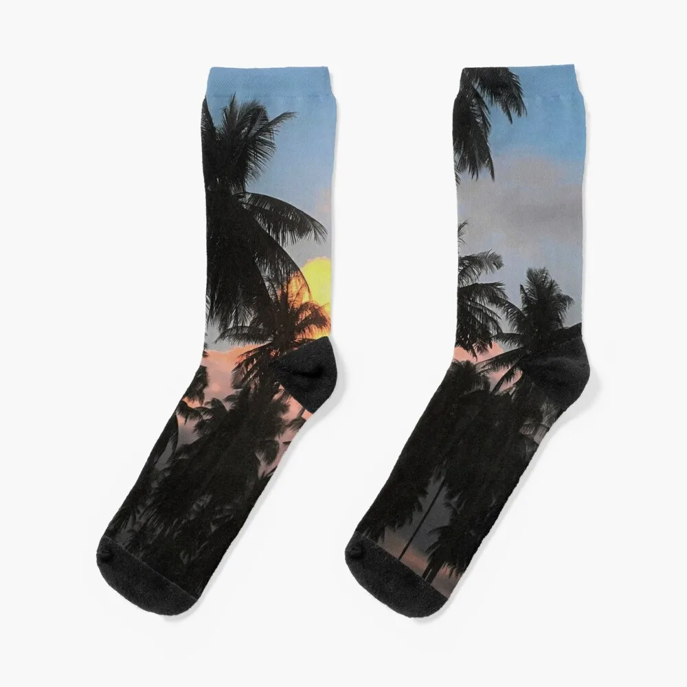 

Tropical sunset in Thailand Socks sheer cool Socks For Women Men's