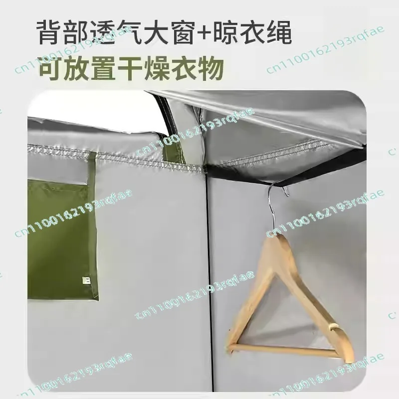Shed waterproof fishing isolation Portable outdoor camping toilet shower tent aluminum frame automatic bath changing