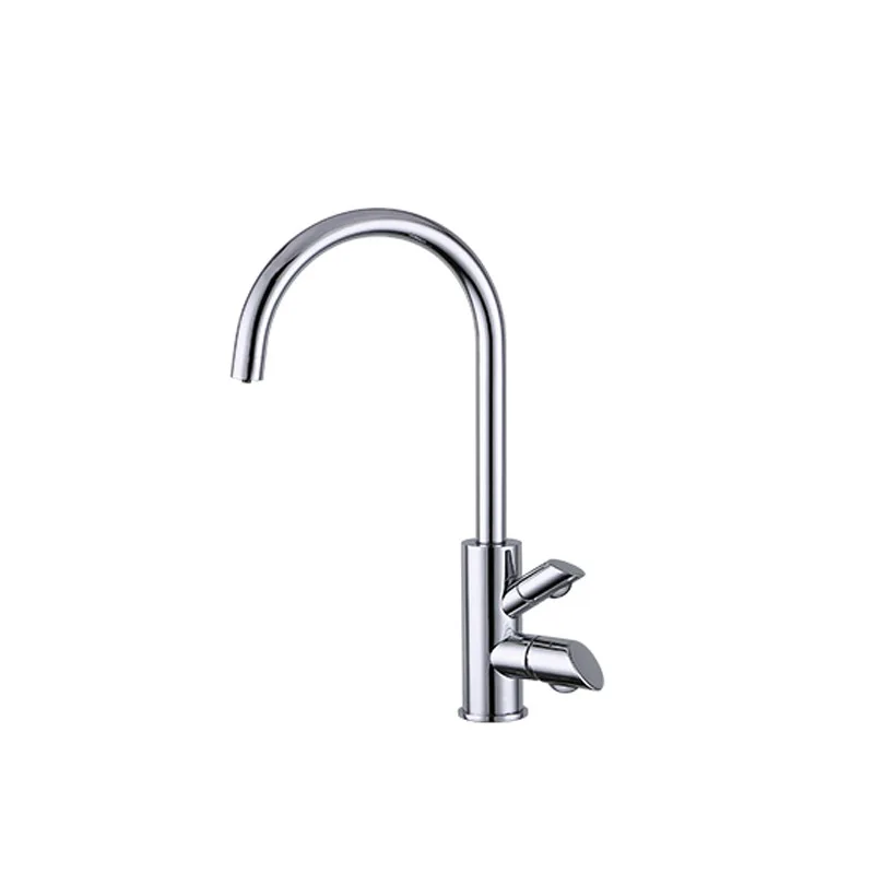 

Kitchen faucet all copper chrome hot and cold rotating