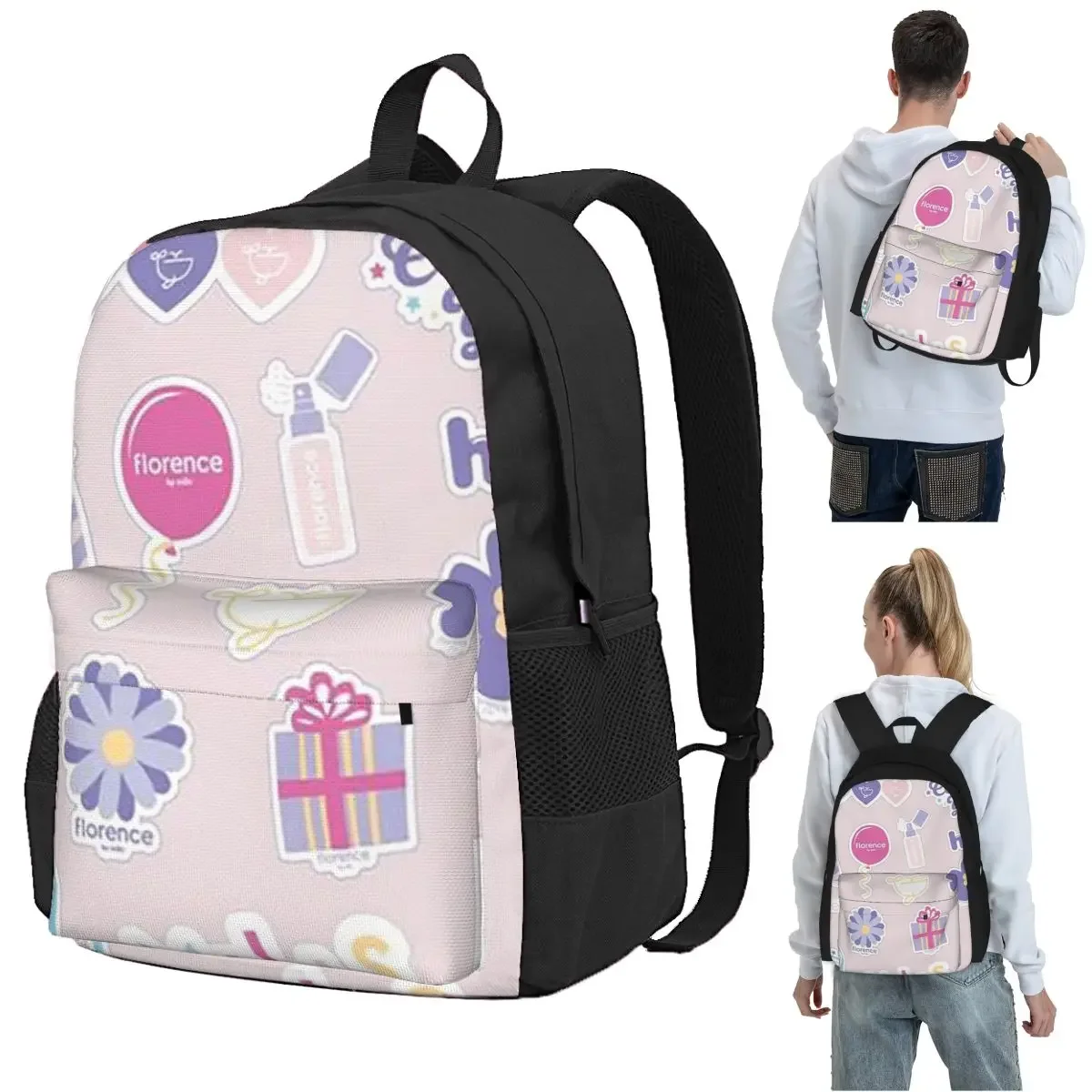 Florence By Mills Millie Bobby Brown Backpack Student BookBag Children School Bag Computer Shoulder Bags for Boys Girls