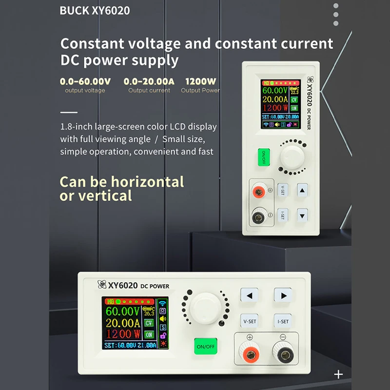 Imagem -03 - Cnc Ajustável dc Power Supply Tensão Constante Corrente Constante Manutenção Conversor 20a 1200w Módulo Step-down Xy6020 Xy6020w