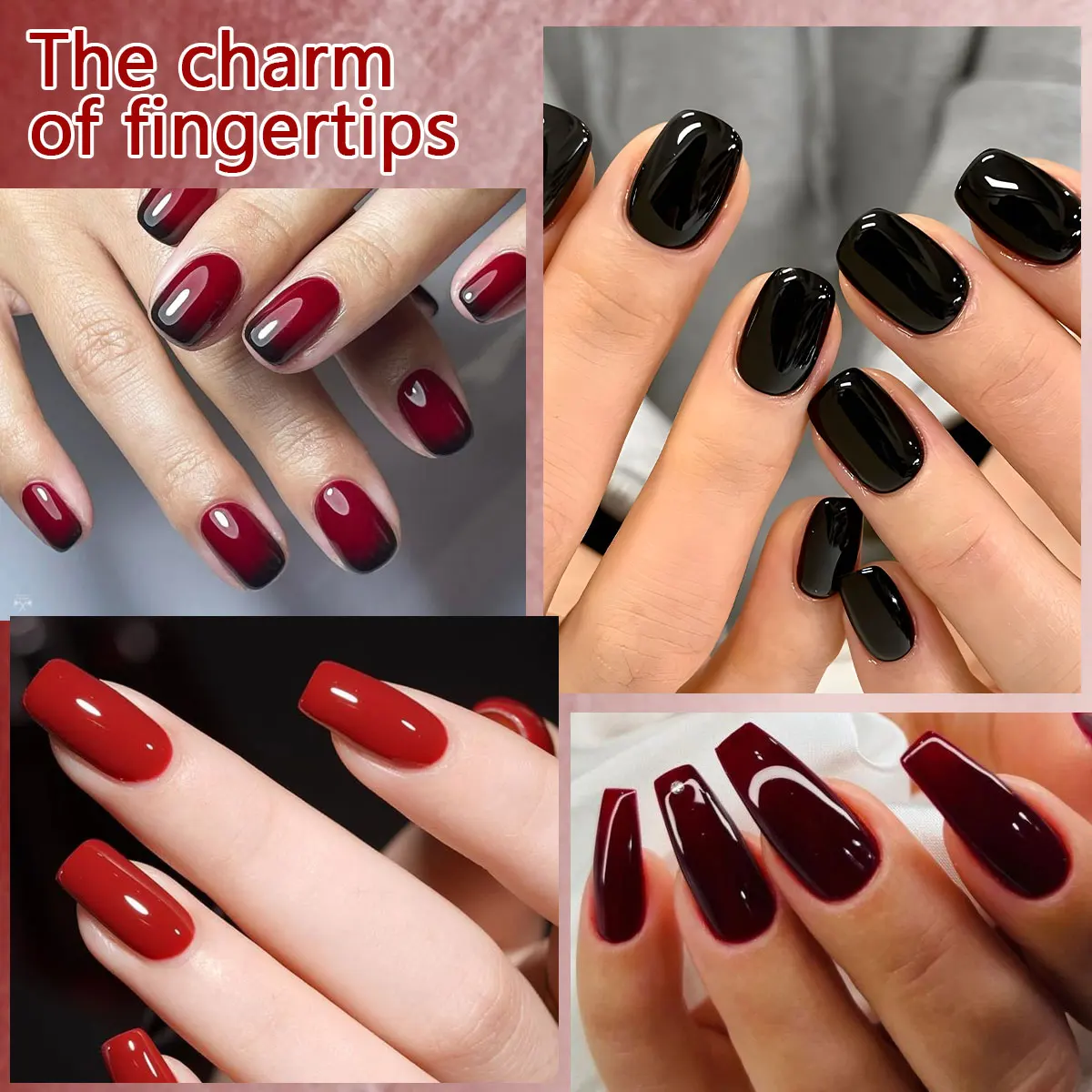 GAVY 6PCS 매니큐어 젤 세트 - 7ml, 다양한 생생한 색상, DIY 및 네일 살롱, 네일 살롱 아트에 적합 |   부드러운 질감