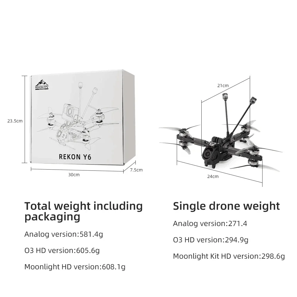 wysokowydajny Rekon do samolotów wyścigowych RC FPV dalekiego zasięgu