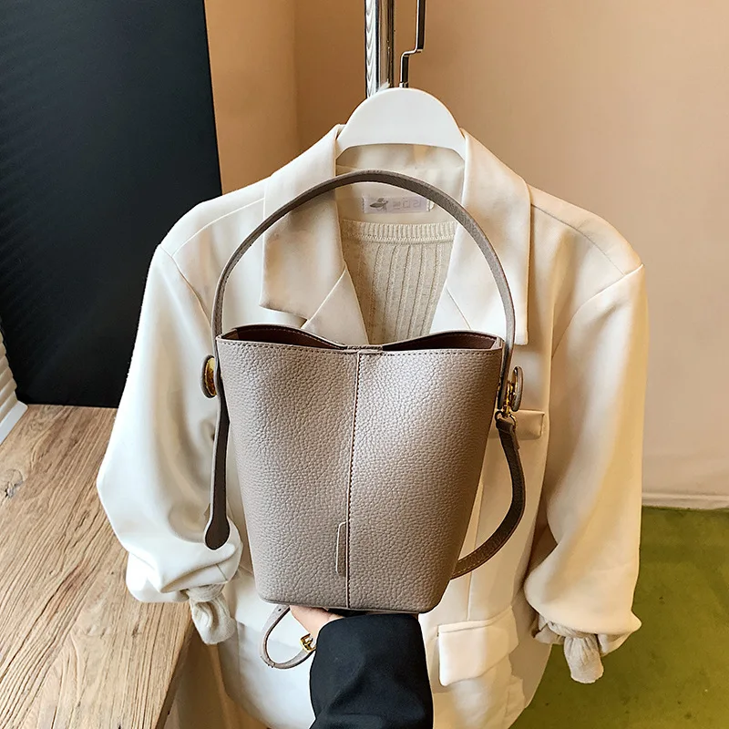 حقيبة يد كورية صغيرة للنساء موضة جديدة حقائب دلو ريترو قسط متعدد الاستخدامات حقائب كروس بكتف واحد الاتجاه 2026 #4