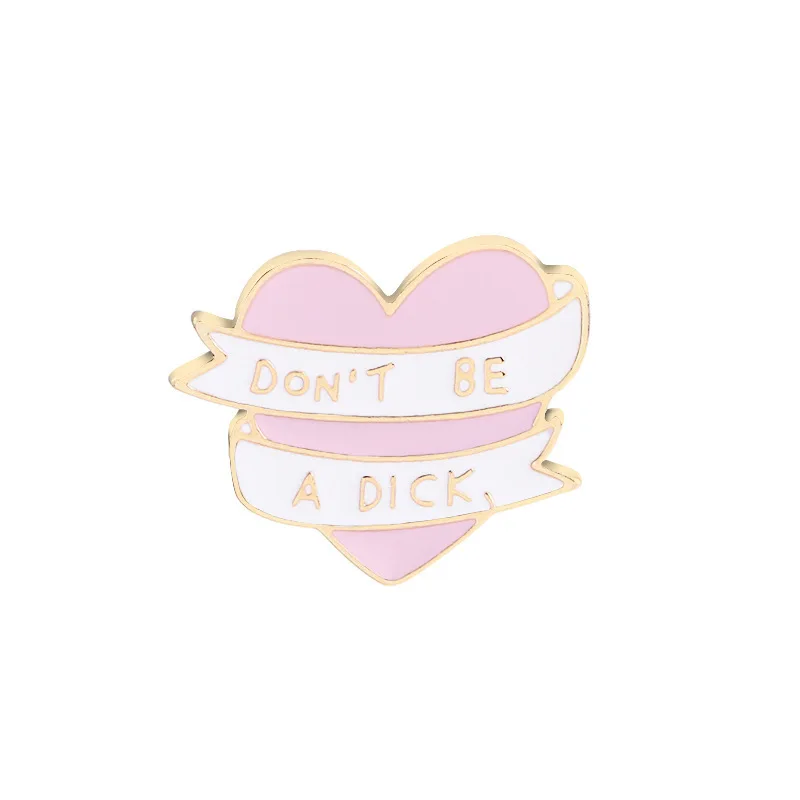 Cartoon Creative Love Letter Series Enamel Pins Versatile Brooches Bags Lapel Badge Accessories Fashion Jewelry Fans Gifts