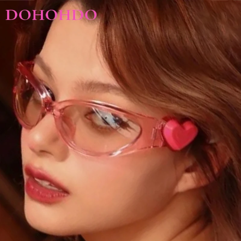 

Trendy Candy Color Y2K Herat Decorate Women Sunglasses Luxury Brand Fashion Men Sunglass Summer Drive Travel Party UV400 Shades