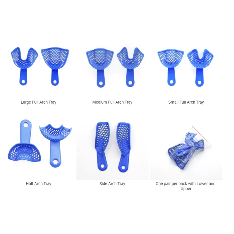 

Пластиковые стальные лотки для рта, автоклавируемые стоматологические лотки для оттисков альгината, уход за полостью рта, лоток для оттисков зубов, инструмент
