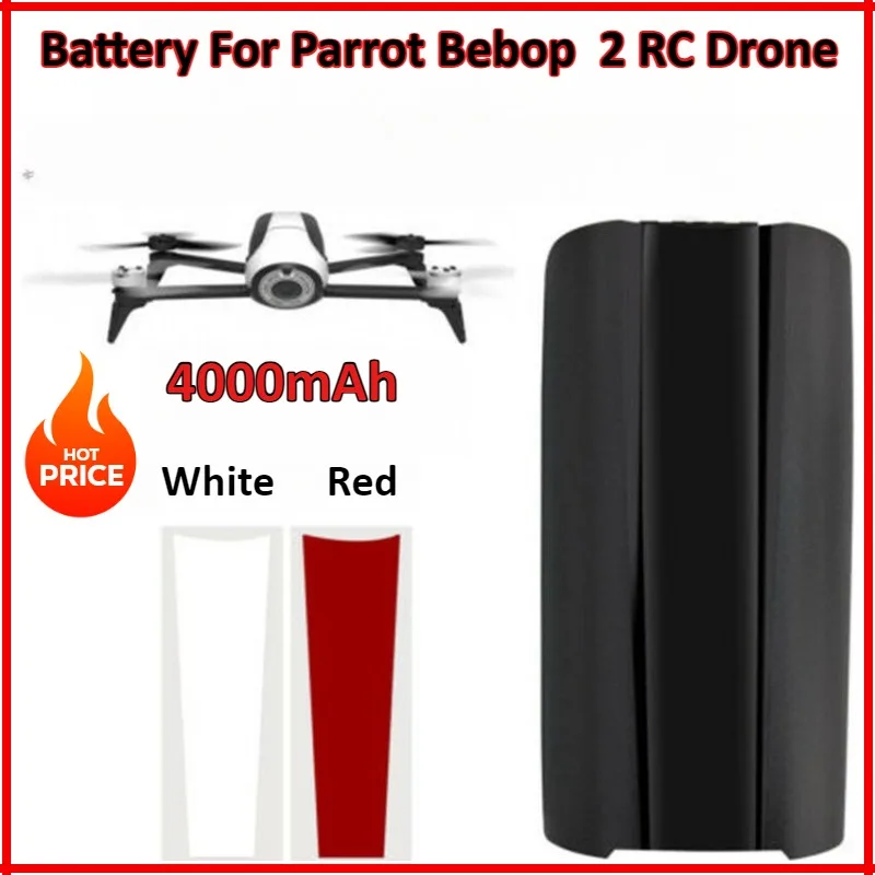 

11.1V 4000mAh Rechargeable LiPo Battery For Parrot Bebop 2 RC Drone Spare Parts