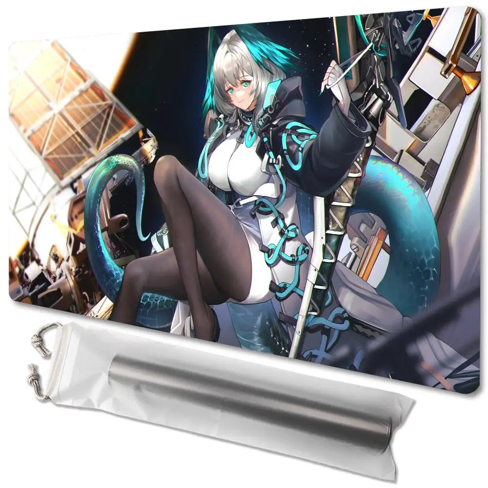 Imagem -06 - Grande Lockedge Gaming Mouse Pad Anime Menina Arknights Hoolheyak Mousepad Teclado de Computador Table Desk Mat