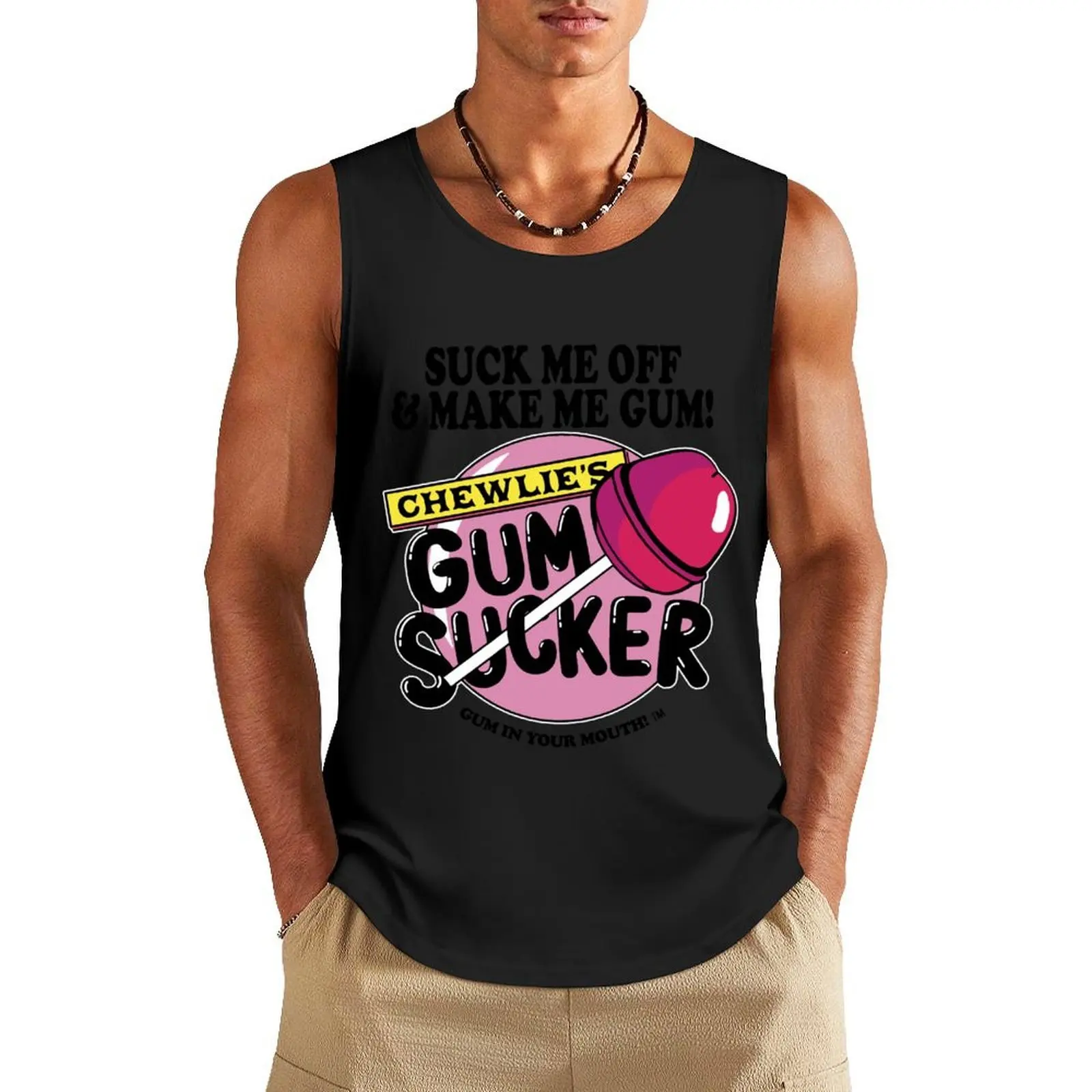 

Gum Sucker Tank Top Man gym clothes Gym t-shirt man Japanese t-shirt Sports shirt man