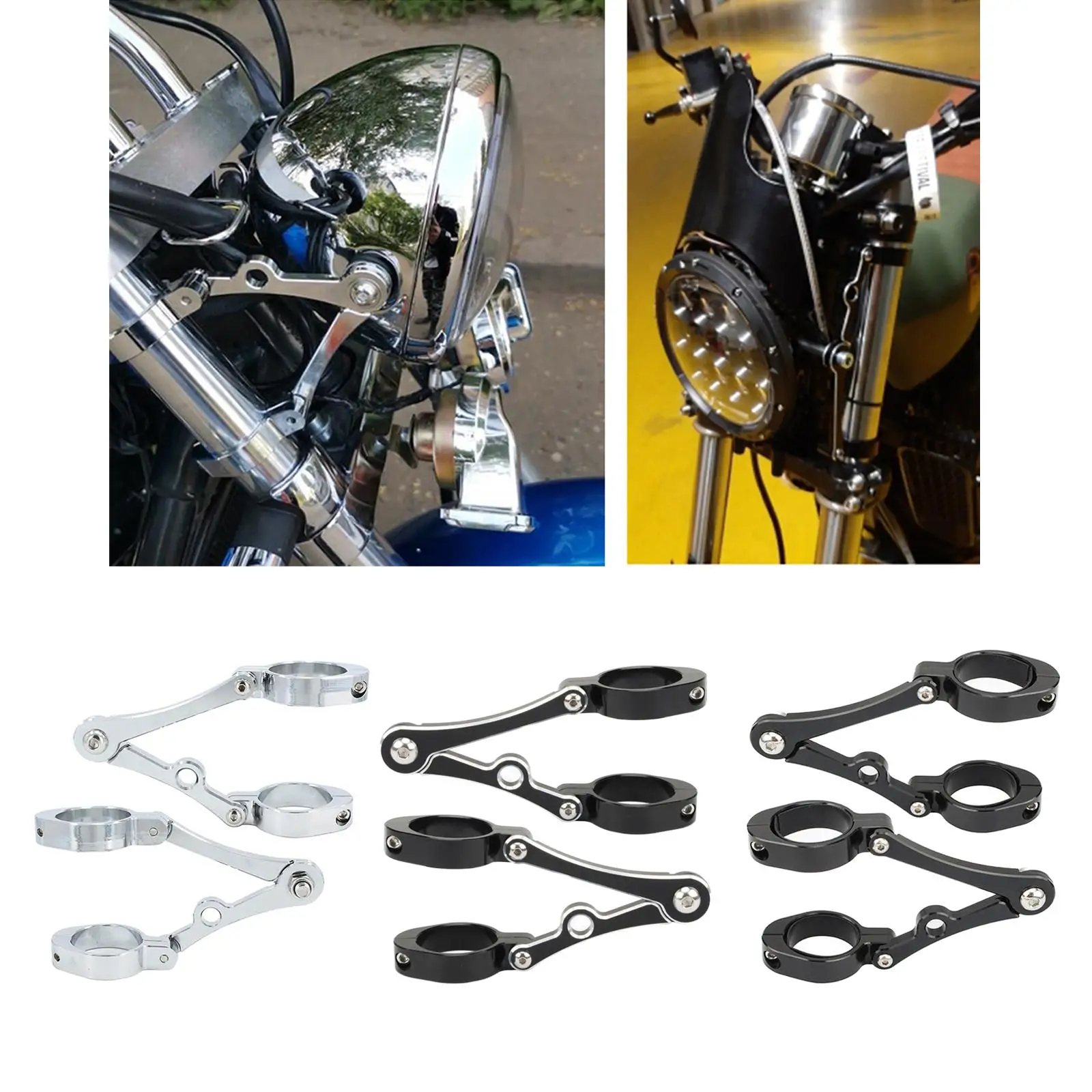 

1 пара мотоциклов, кронштейн для крепления фар, зажим 39-41 мм, вилка для Homda