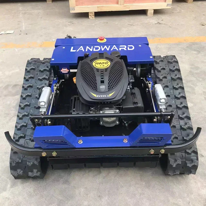 CE EPA Euro 5 High Quality Lawn Mower Robot All Terrain Agriculture Crawler Wireless Remote Control Lawn Mower For Sale