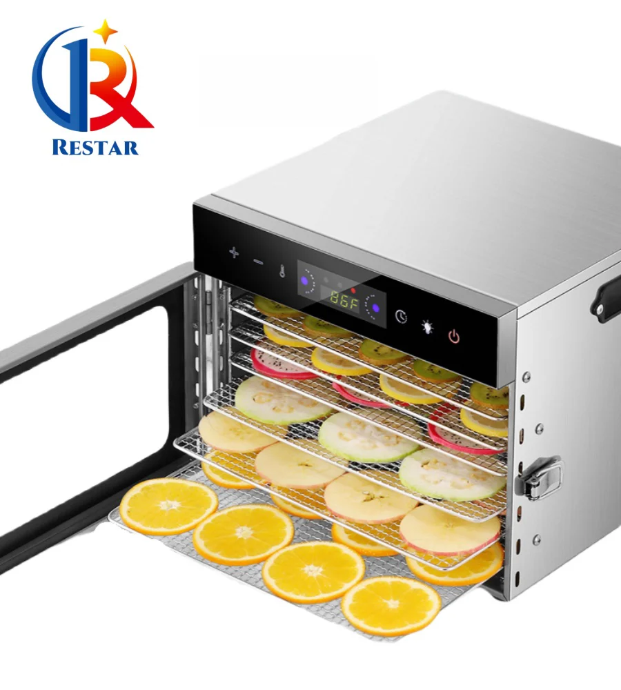 

6-слойная сушилка для фруктов и овощей, сушилка для корма для домашних животных, обезвоживающая сушилка для фруктов и фруктов