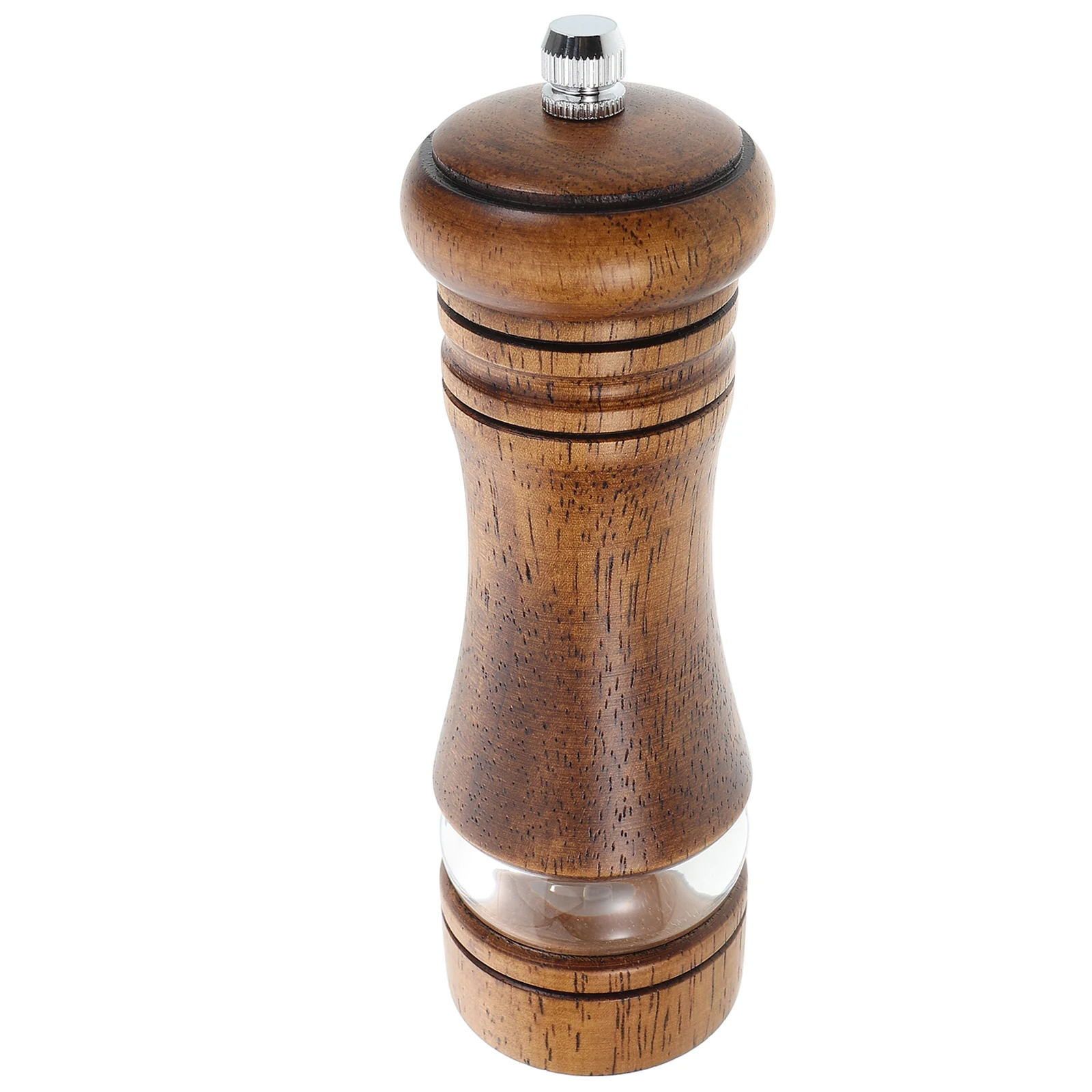 

Pepper Grinder Salt Small Manual Mill Seasoning Jar Kitchen Modern Visible Window Reusable Practical Large Capacity
