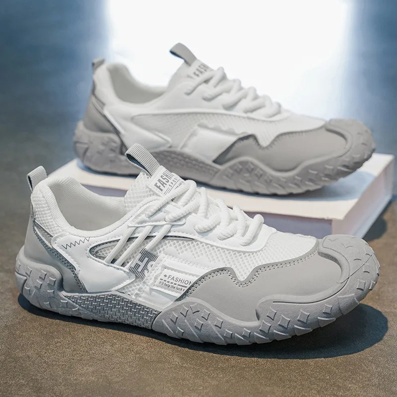 Men Mesh Breathable Air-cushion Running Shoes Lightweight Soft Sole Casual Sneakers Trendy Versatile Man Sports Footwear Zapatos