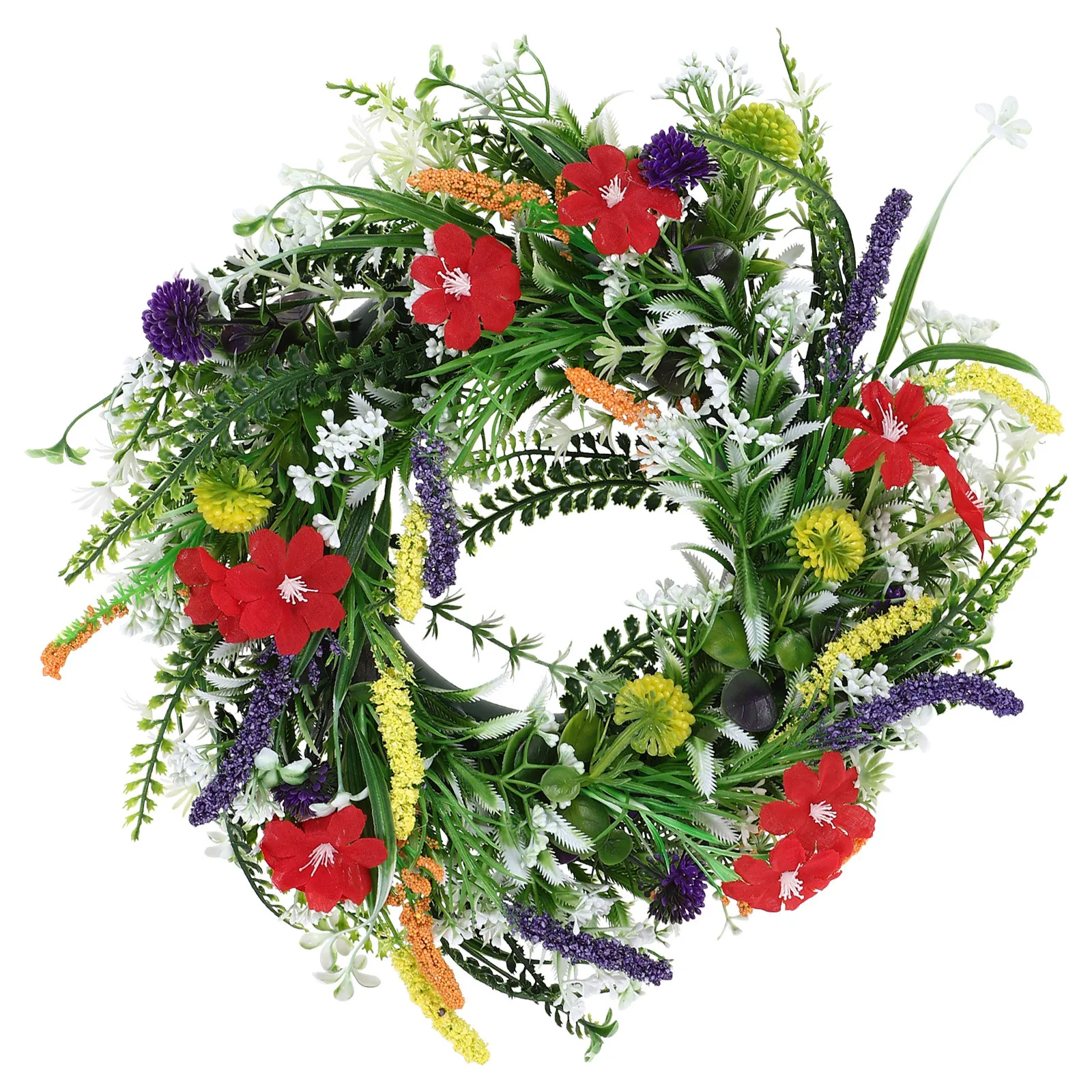 

Realistic Artificial Flower Wreath Spring Summer Door Decor Front Porch Wedding Festival Floral Decoration Flower Wreath
