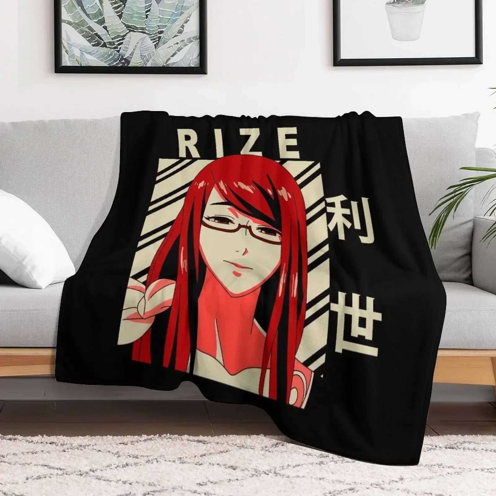 

Rize Kamishiro - Vintage Art Throw Blanket Polar Thermals For Travel Winter beds Tourist Blankets