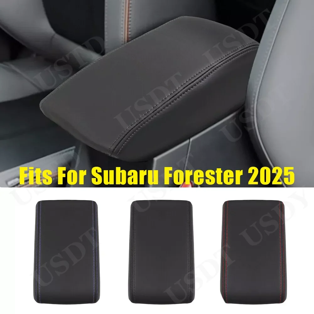 

Leather Armrest Box Lid Sheath Shell Cover Fit for Subaru Forester 2025 Middle Central Control Arm Rest Mat
