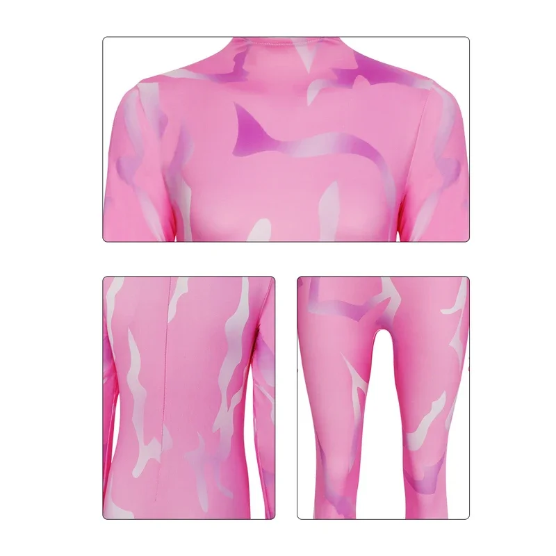 شيطان هنتر KPop تأثيري بذلة النساء الفتيات رومي زي البوليستر بذلة ارتداءها تظهر ملابس حريمي هالوين زوي