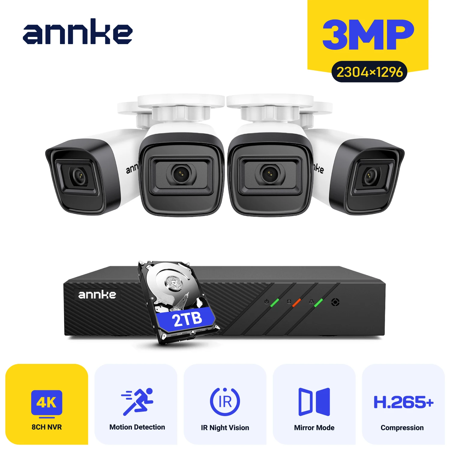 Annke 3MP 8 Channel…