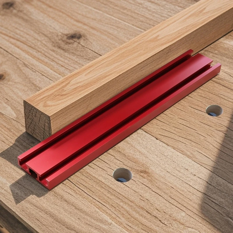 

Mountain chute aluminum alloy chute holder, woodworking table track tenon attachment, woodworking saw table ruler