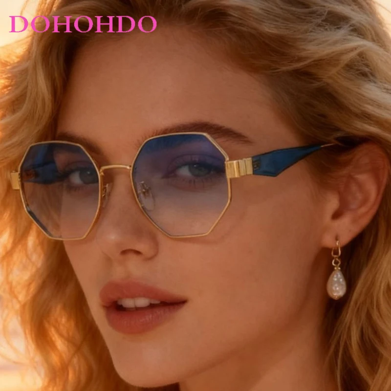 

Classic Trendy Polygonal Sunglasses For Women Men Fashion Brand Designer Eyeglasses Summer Traveling Driving Shades UV400 Очки