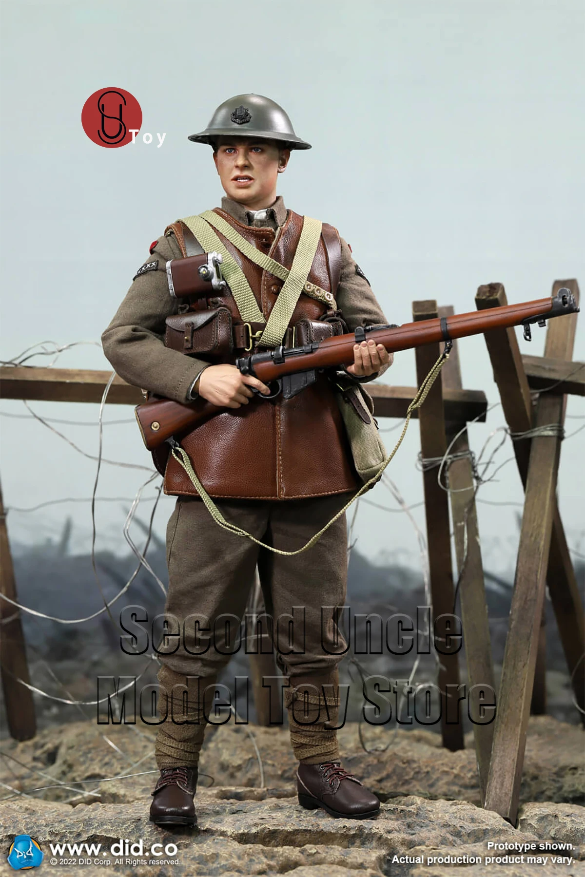 

DID B11013 1/6 WWI British infantry Lance Corporal Tom 12'' Male Soldier Military Action Figure Full Set Collectible Model Toys