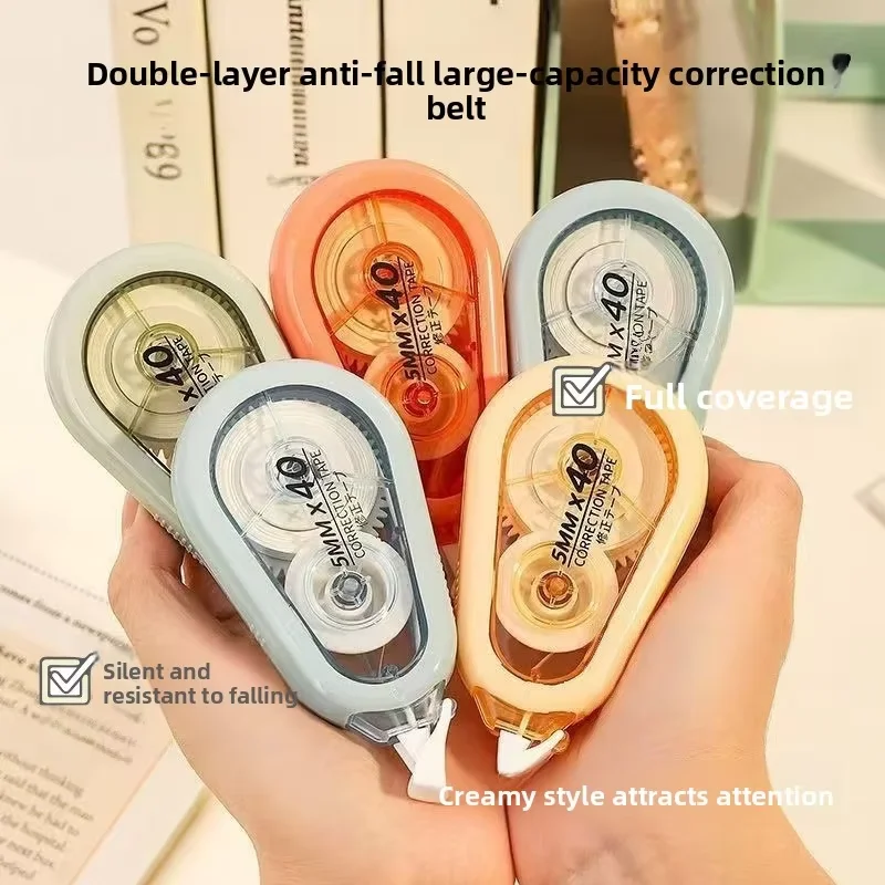 5PCS/Set Silent Correction Tape Large Capacity Roll Correction Tape Student Use Stationery Student Accessories Back-to-School Gi
