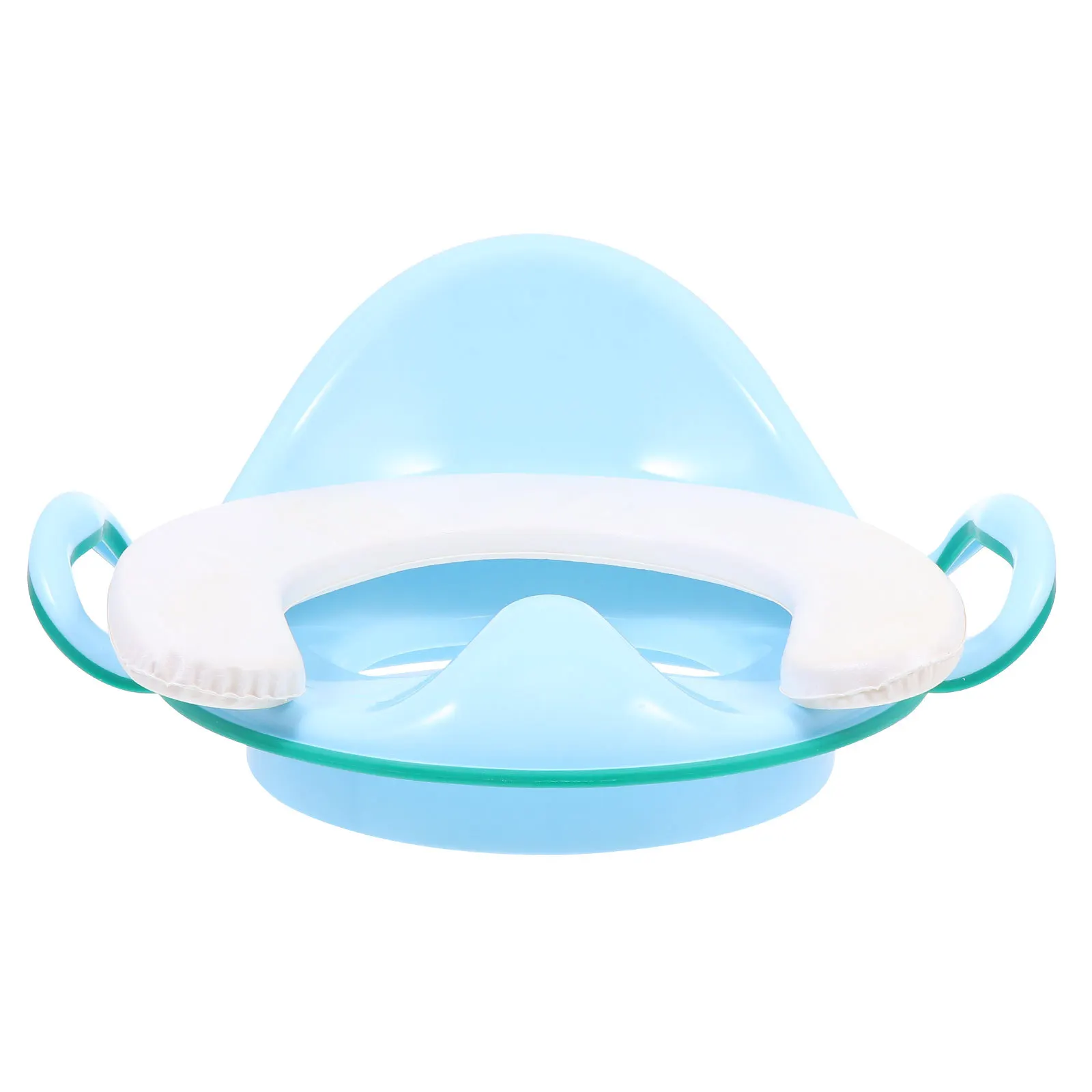 مقعد تدريب الطفل على استخدام المرحاض، مقابض مريحة مبطنة للظهر ومضادة للرذاذ لحلقات مدرب المرحاض من عمر 1 إلى 7 سنوات