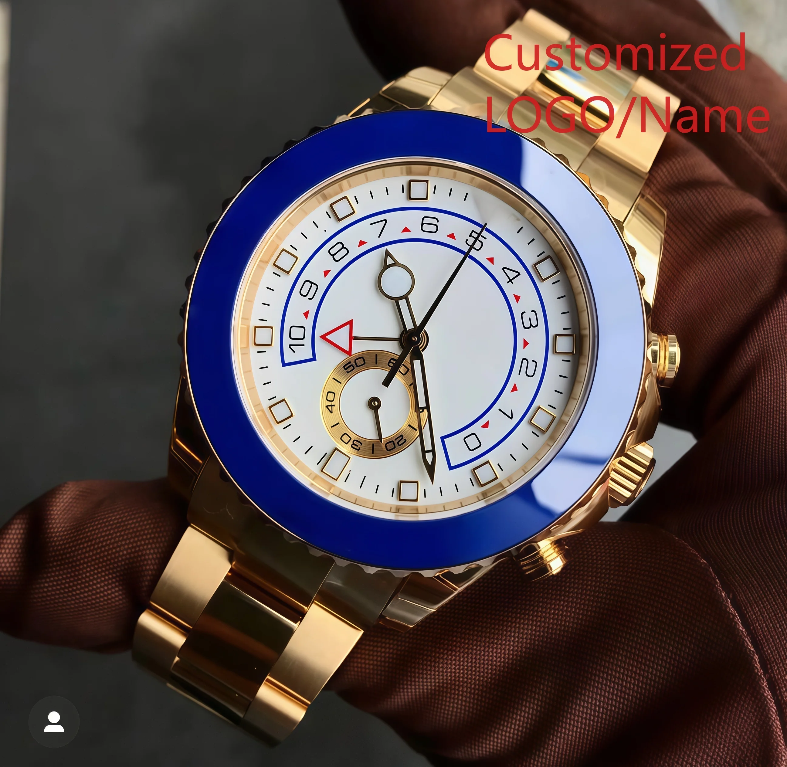 

A182 Store 44mm Brand-New Men's Automatic Mechanical Watch, Sporty Style, 904L Customized Watches