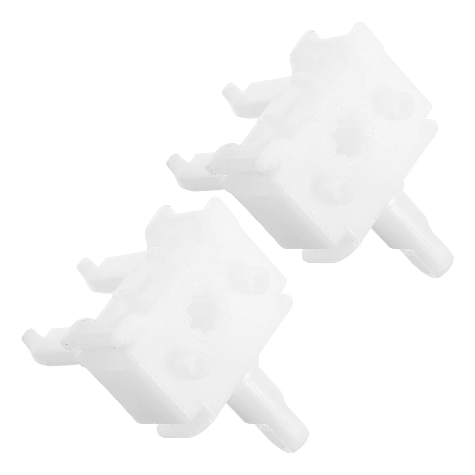 

2Pcs Vertical Blind Accessories White Plastic Repair Replacement Parts for Smooth Operation Vertical Blind Track Repair Kit