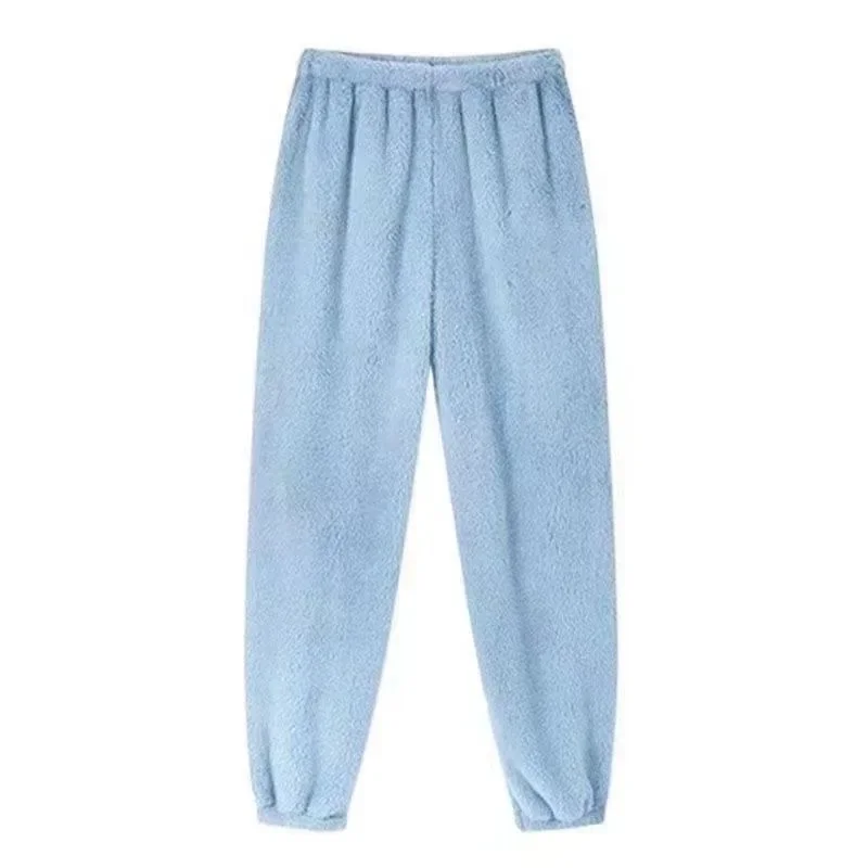 Verdickung sart kann außerhalb des warmen Komforts getragen werden weiche weibliche Uniform größe neuer Stil Winter korallen vlies Pyjama hose locker