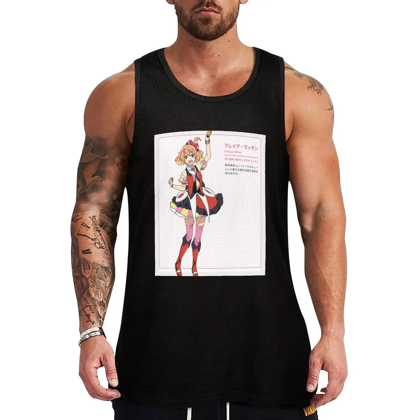 

Macross Delta (Freyja Wion) Tank Top Vest Men's t-shirts Gym man