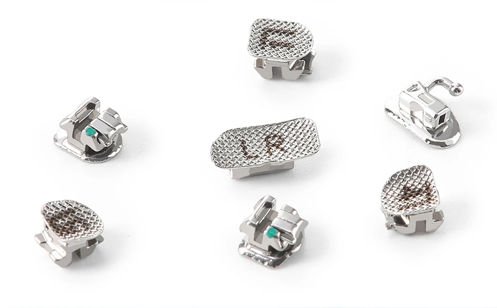 28 Stück/Box AZDENT Zahnspangen Metallische Selbstligierende Brackets Roth/MBT 345 Bewegliche Haken Bukkalröhrchen & Werkzeug für die Zahnmedizin – Detail 6