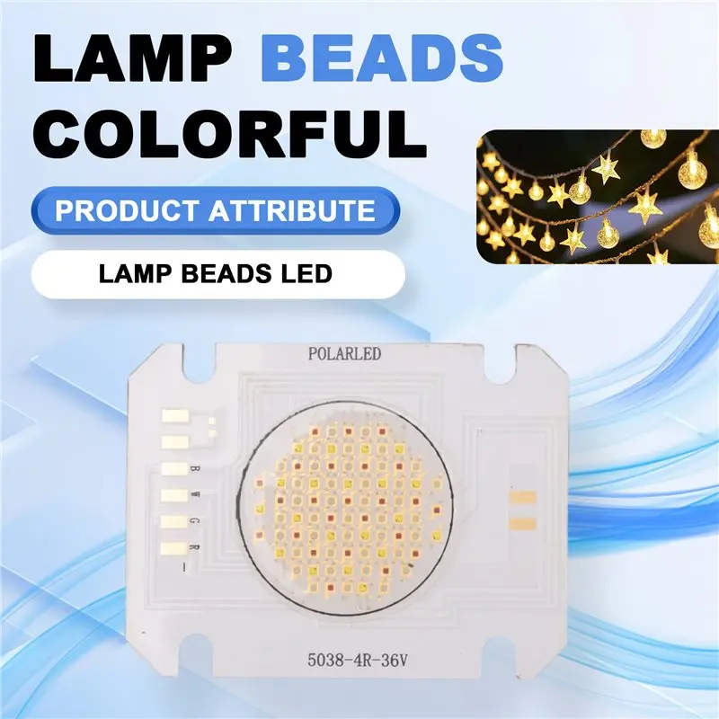 AT02-Four-Color COB Lamp Beads–Red, Green, Blue, White 100W High Power Colorful LED Light Source