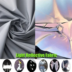 3mx1.4m Night Vision Reflective Safety Warning Fabric Chemical Fiber Weathercoat Fabric Fashion Designer Fabric