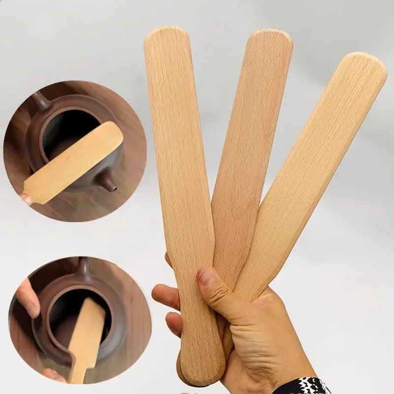 Pottery Creation Beech Lengthening Mud Patting DIY Clay Board Molding Texture Sculpture Edge Polishing Molding Process Tools