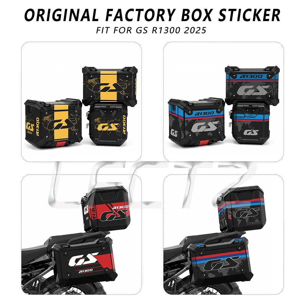 Motorcycle Aluminium Panniers Luggage Cases Protective Stickers Top Box Decals Kit Fit for R1300GS Adventure R1300GSA ADV 2025