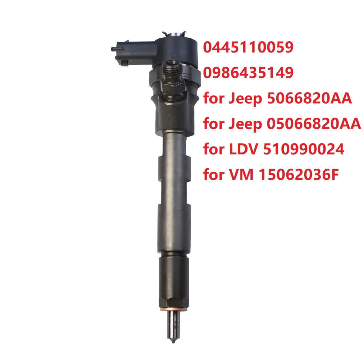 

Diesel common rail injector 0445110059 0986435149 For Jeep Cherokee (KJ) MK2 2.8 CRD 2001-2008 5066820AA 510990024