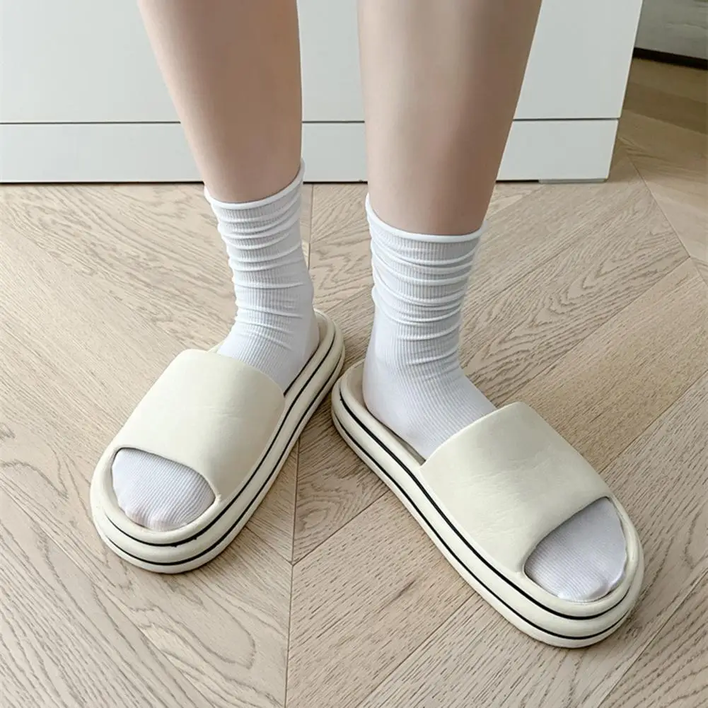 Носки для повседневного ношения, женские летние ультратонкие дышащие носки из ледяного шелка для повседневного ношения, мягкие однотонные спортивные носки для повседневного ношения