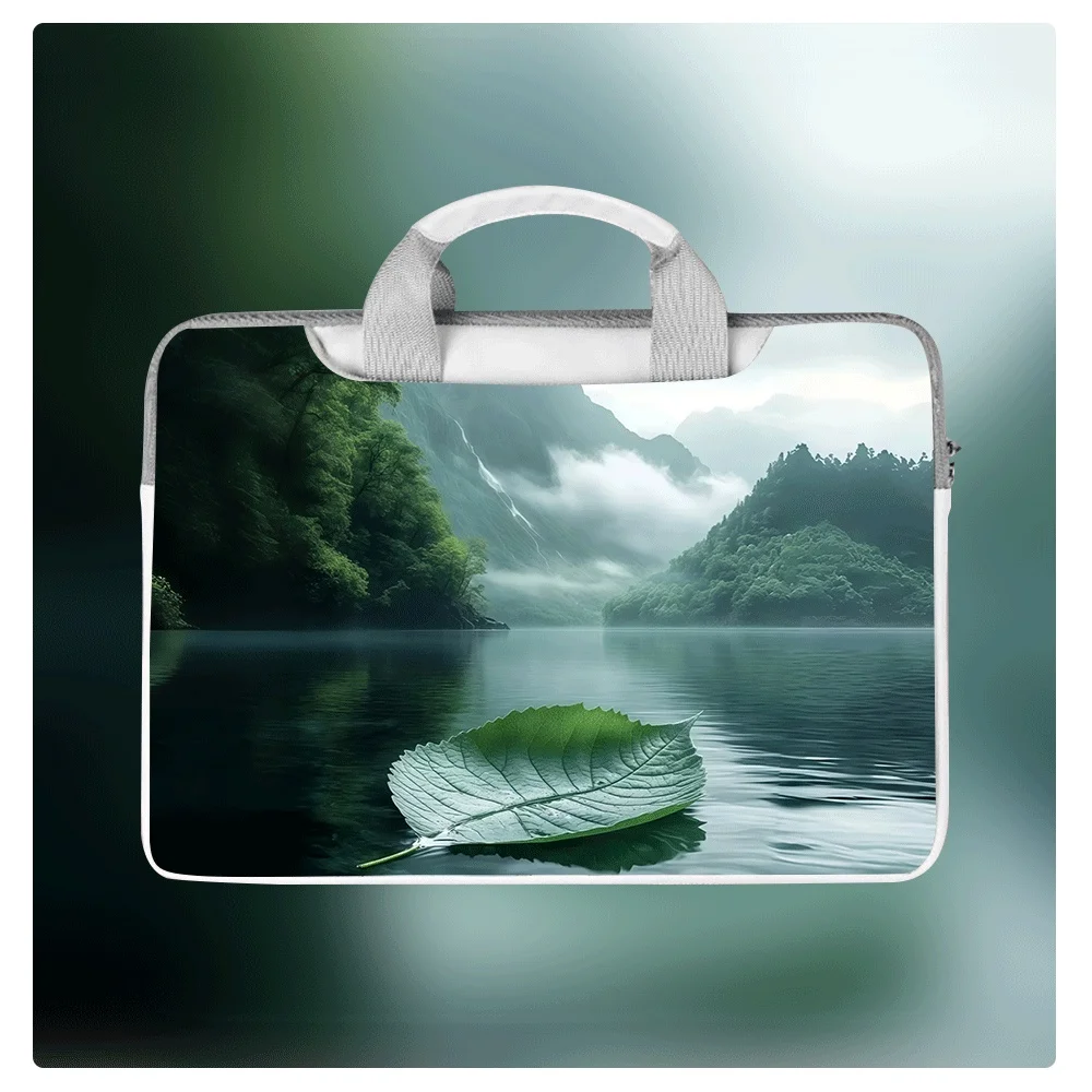 

Стильный чехол для ноутбука с пейзажным рисунком, 12, 13,3, 14, 15,6 дюймов, мягкий чехол из искусственной кожи, подходит для студенток, подарок на день рождения, Рождество