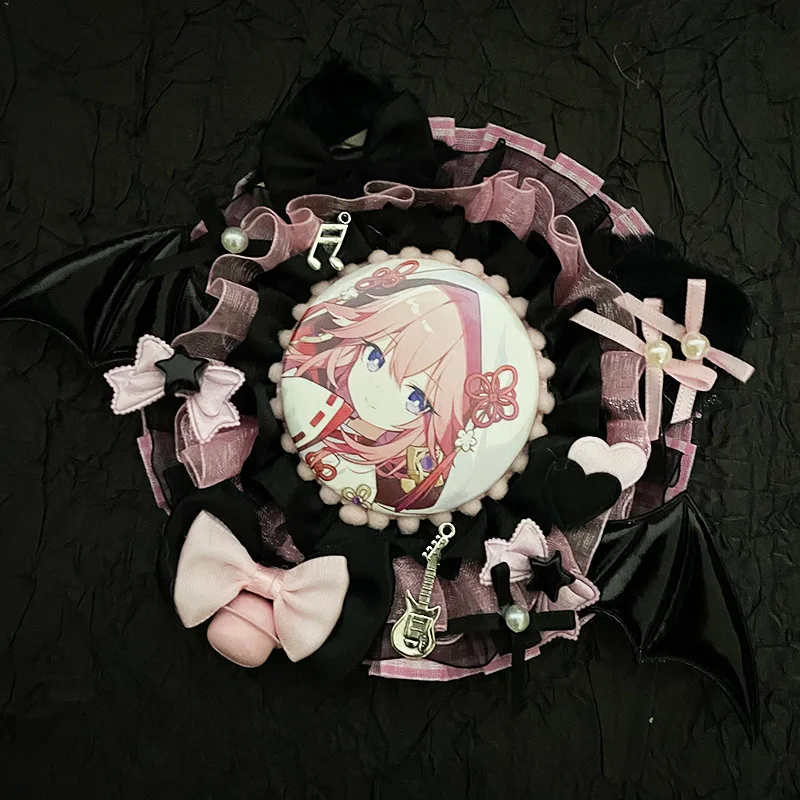 55-75mm Cartoon Fashion Anime Badge Display Stand for Ita Bag Bow Ruffle Brooch Pin Holder Kit DIY Decoration Supplies for Fans