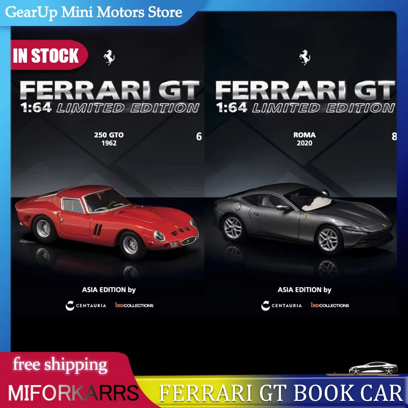 

New In Stock Ixo Centauria/Ixo 1:64 Ferrari 250 Gto Roma Alloy Miniature Diecast Model Daytona Sp3 Sp2 Sf90 Car Toys Kid Gift