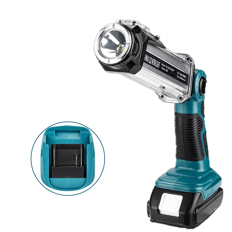 

Portable Camping Light 35W Outdoor Flashlight LED Work Light for Makita 18V Li-Ion Batteries for Auto Repair Workplace Lighting