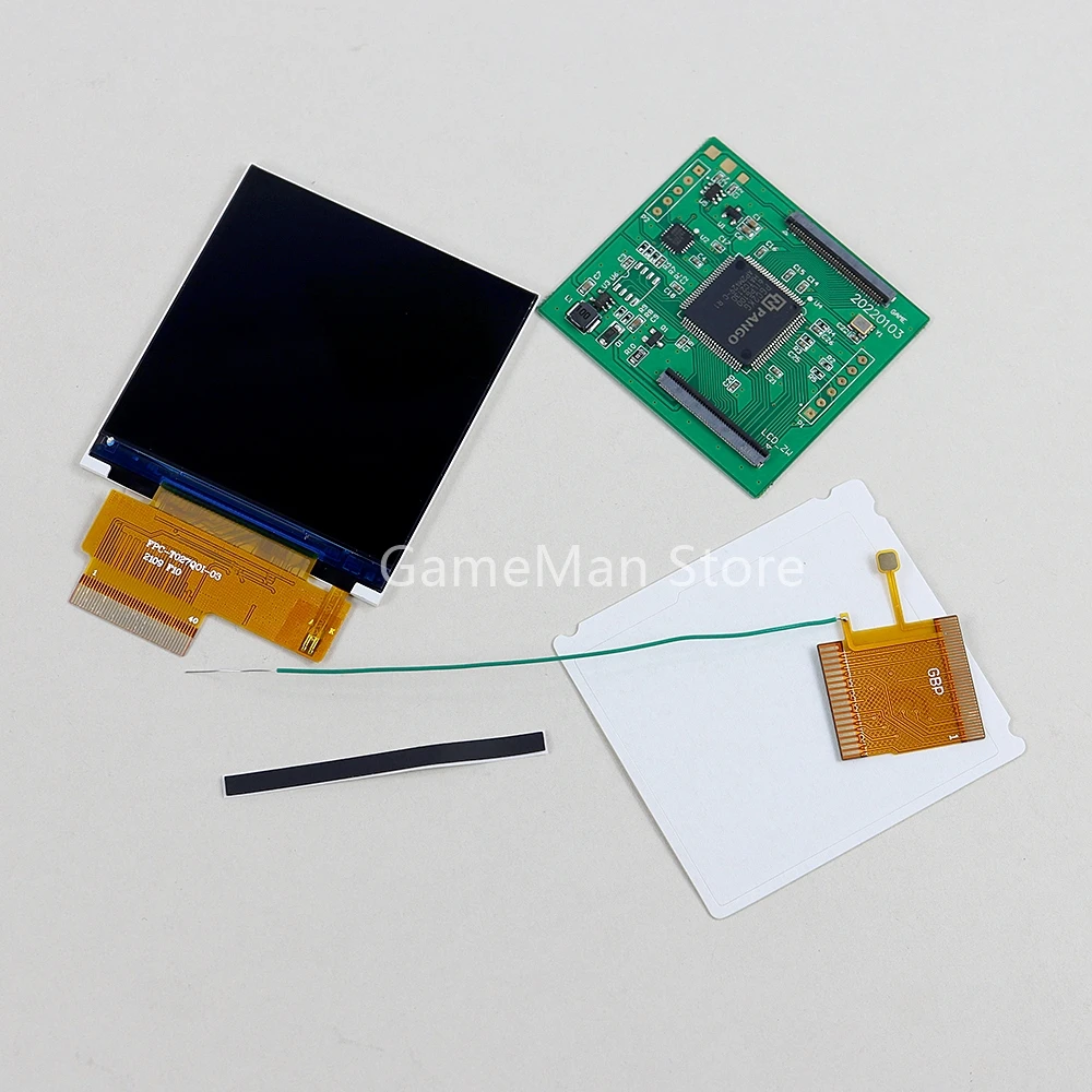 1 Juego de Kit de modificación de pantalla LCD GBP de 2,6 pulgadas, repuesto de alta luminosidad LCD, brillo ajustable, accesorios de 5 segmentos
