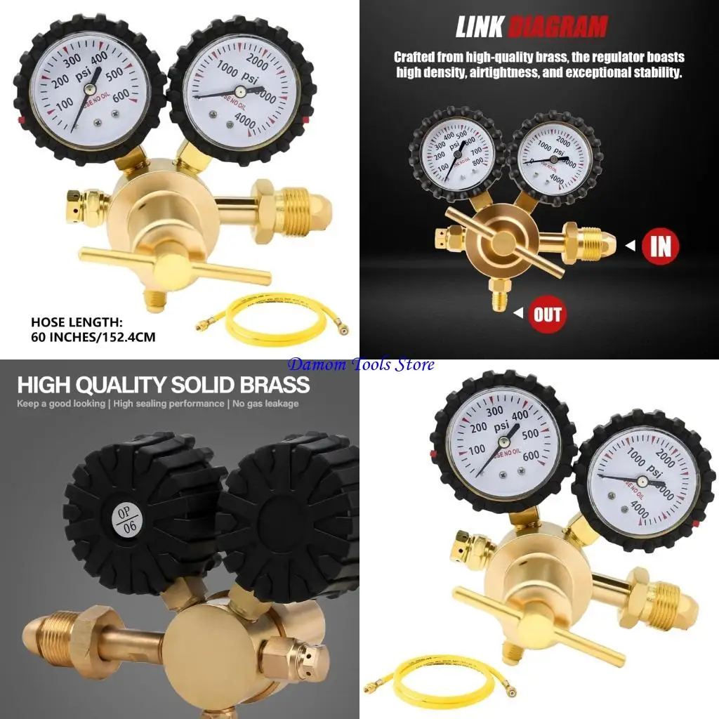 57BE Precisions Controlled Nitrogen Regulator For HVAC Applications Accurate Monitor