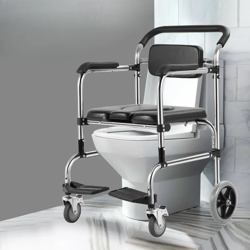 Folding Senior Chairs Assist Devices Stainless Steel Pregnant Women Senior Chairs Durable Medical Scooter Senior Furniture