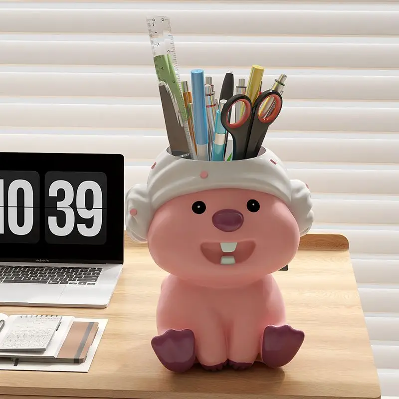 Cartoon Loopy creativo carino per bambini nuovo desktop multifunzionale portapenne di grande capacità scatola di immagazzinaggio ornamenti decorativi