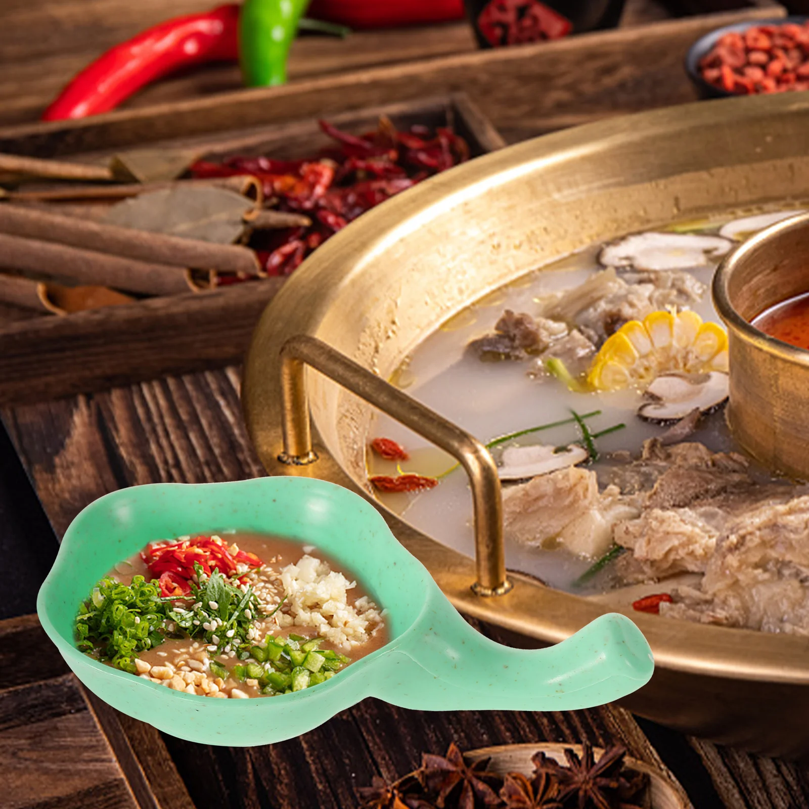 

Condiment Bowls Sauce Dishes Plastic Dipping Bowls Small Soy Vinegar Containers Cups Mini Dishes Wheat Use